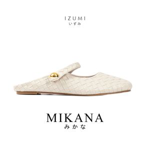 Mikana Elite Intertwine Izumi Mules slides slippers for women leather shoes woven mary jane slipper