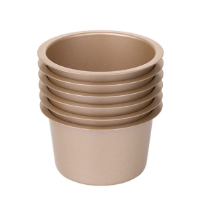 6Pcs Chảo Muffin Chuyên Nghiệp Khuôn bánh nướng nhỏ Không Dính Carbon Thép Khuôn nướng bánh Nhà Bếp Bakewares phụ kiện nấu ăn