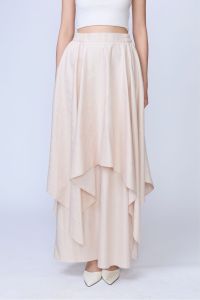 Beige Drini Jacquard Skirt