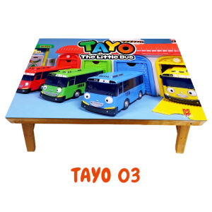 MEJA LIPAT MEJA BELAJAR KARAKTER TAYO / Meja Belajar Anak / Meja Laptop / Magic Table Karakter