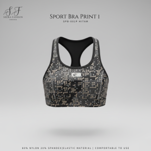 SPB-001P Sport Bra Print | Sport Bra Swimwear | Sport Bra Sepeda | Sport Bra Basic Gym | Shera Fashion Indonesia
