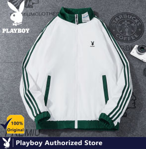 PLAYBOY Áo Khoác Nam Thường Ngày Mùa Xuân Và Mùa Thu Áo Khoác Dây Xích Chắp Vá Thời Trang Phiên Bản Hàn Quốc Áo Khoác Có Ve Áo Cho Nam Ngoại Cỡ