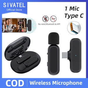 Mikrofon Nirkabel Lavalier dengan Kotak Pengisi Daya Wireless Microphone Mikrofon Lapel Mini Microphone Mic clip on untuk YouTube