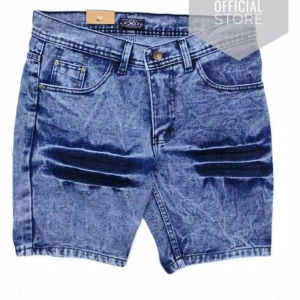 Celana Pendek Jeans Pria Vintage Wash Non Stretch