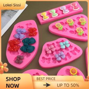 Lokei แม่พิมพ์ซิลิโคนฟองดองสำหรับตกแต่งเค้กฟองดองรูปตัวการ์ตูนน่ารักแม่พิมพ์อบขนมช็อกโกแลต