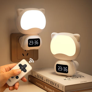 Remote control LED night light bedroom sleep light baby feeding eye protection night light UK plug charging bedside table lamp