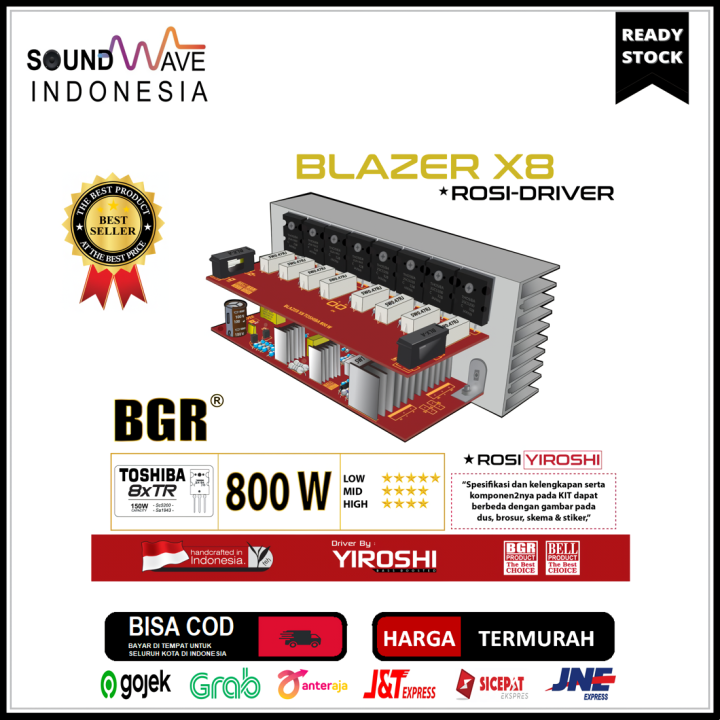 KIT BLAZER X8 YIROSHI 800W POWER AMPLIFIER BELL | Lazada Indonesia