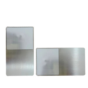 5 cái tùy chỉnh đăng nhập không tiếp xúc thông minh NFC thép không gỉ thẻ kinh doanh kim loại 888 byte 13.56MHz thẻ kiểm soát truy cập