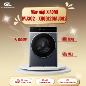 Máy Giặt Sấy Xiaomi Mijia MJ302 – Giặt 12kg sấy 9kg 26 chương trình giặt