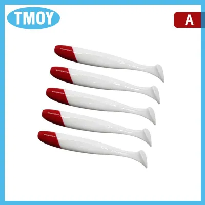 TMOY 5 cái Mồi giả bằng silicon mồi mềm Mồi câu cá vược cá chép bay