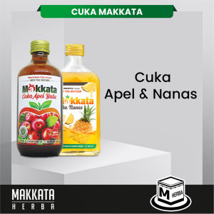 PAKET BUNDLING CUKA APEL & CUKA NANAS MAKKATA Cider Vinegar With The Mother Menjaga imun tubuh BPOM