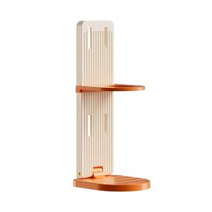 MACRAMEX Adjustable Shower Rack Wall Mounted Space Saving Body Wash Storage Rack Multi-Purpose Foldable Bathroom Storage Rack