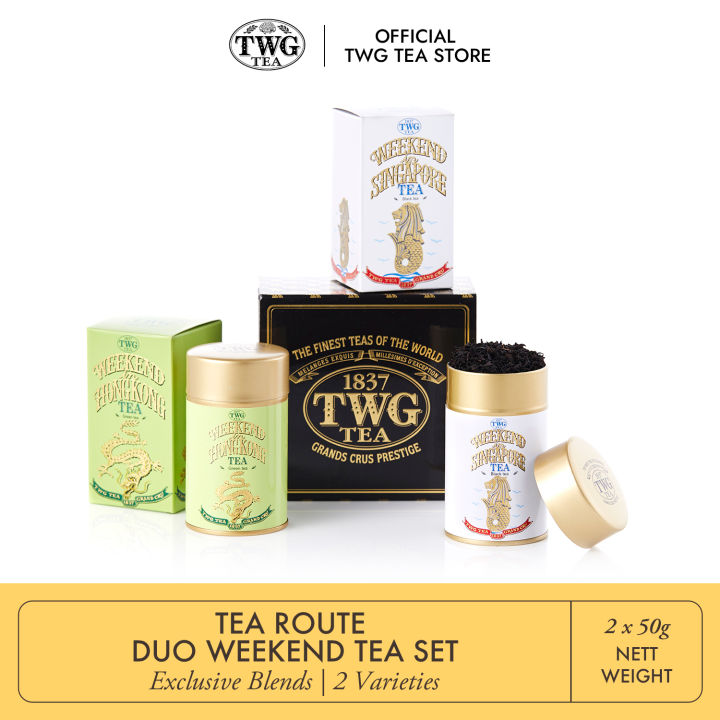 TWG Tea | Tea Route Duo Weekend Tea Set in Haute Couture Tea Tin