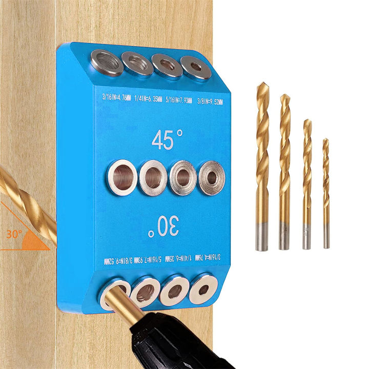 Aluminum Profile Drill Guide Punching Locator - Portable Double Hole Screw Guide For 20 30 40 Series Aluminum Extrusions