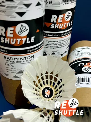 Reshuttle SHUTTLECOCK / Kok Bulutangkis Recycle (Daur Ulang) - Kemasan 4pcs/Tube