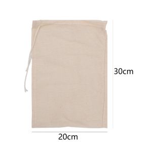 5Pcs Drawstring Filter Net Mesh Bag Reusable Strainers Cheese Filter for Fruit Juice Food Straining Home Kitchen Gadgets