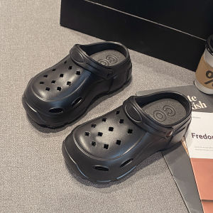 [Free Shipping] Womens Summer Casual Fashionable Platform Thick-Soled High-Heeled Beach Dual-Wear Non-Slip Closed-Toe Sandals