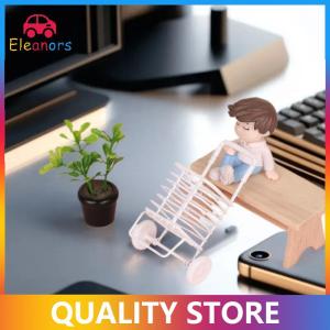 [Eleanor] 1Pcs Dollhouse Accessories Ins Cute Simulation Hand Pulled Cart Shopping Cart Toy Creative Kawaii Desktop Decoration Gift