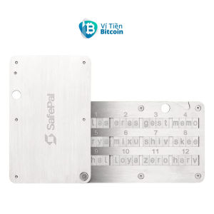 SafePal Cypher - Bảng thép bảo vệ cụm 24 từ phục hồi ví lạnh Ledger Trezor SafePal