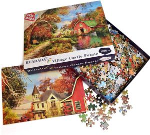 [Ready Stock 现货] 1000pcs Huadada Premium Quality Jigsaw Puzzle 1.5mm thickness(爆款1000片高品质拼装拼图1.5mm厚度 ) Huadada Puzzles Dowdle Puzzles - Lazada