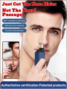 Nose Hair Trimmer Reduces Bacterial Growth Flushable High-speed Motor Long-lasting Battery Life