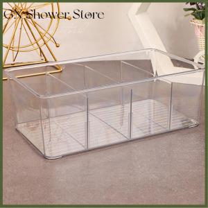 [GN Store] Tea Bag Storage Box Office Multifunctional Storage Box with Lid Acrylic Organizer Coffee Bag Compartment Box