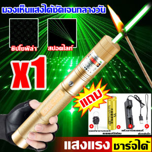 ระยะที่ส่องไกลที่สุด50000ม.เลเซอร์ไล่นก เลเซอร์แรงสูงแสงเขียว laser pointer303+ถ่านชาร์จ6800mAh+เครื่องชาร์จ ปากกาเลเซอร์ ไฟฉายเลเซอร์ เลเซอร์ไฟฉายพกพา (ใช้ไล่นกได้ ใช้ในที่มีแสงได้) Green Laser Point