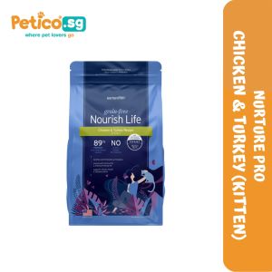 Nurture PRO Nourish Life Grain-Free Dry Cat Food 227g / 1.1kg | NurturePRO Digestion Immunity Shiny Coat