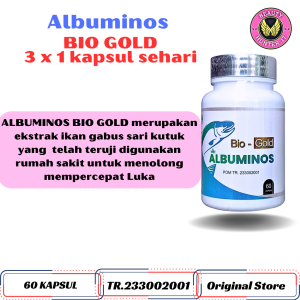 Albuminos Kapsul Ikan Gabus Channa Striata Obat Herbal Mempercepat Penyembuhan Luka Pasca Operasi