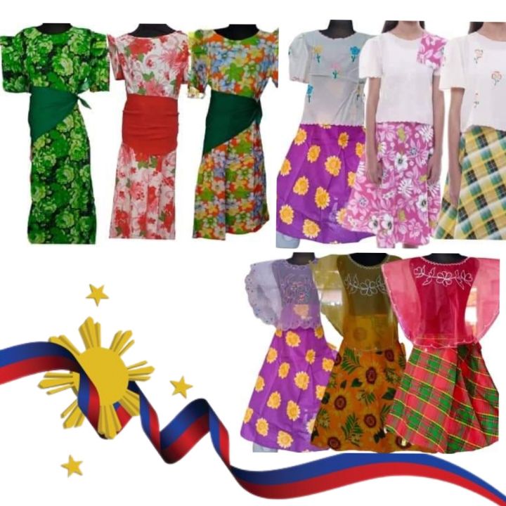 FILIPINIANA BAROT SAYA BALINTAWAK PATADYONG | Lazada PH