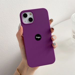 Light Purple Liquid Silicone Case for IPhone 17 16 15 14 13 12 11 Pro Promax XS Max 6G 7/8G Plus XR SE