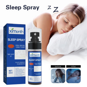 Ximonth Calming Sleep Mist 60ml - Natural Lavender Relaxing Pillow Spray Aromatherapy Sleep Aroma Mist for Peaceful Nights