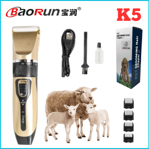 COD Cepat BaoRun Gold - K5 Alat Mesin Cukur Bulu Domba Kambing Kucing dicas Elektrik Bulu Hewan Anjing Pet Rechargeable