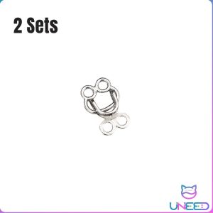 UNeed Metal Jeans Button Snaps Detachable Pants Clips Invisible Pants Hook DIY Waist Tightener