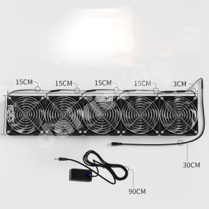 Quạt Tản Nhiệt 5 Cái 12x60cm – Làm Mát Công Suất Lớn Ổn Định Chuyên Dụng Cho Hệ Thống Điện & Thiết Bị