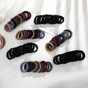 AISHG10PCS/SET Bold Rubber Band Korean Version of Simple and Versatile High Elastic Hair Band Hair Tie