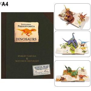 GY🌠🌠🌠 3D Encyclopedia Prehistorica Dinosaurs Marine Organism Folding Pop-Up Book Diverse Dinosaur Species Guide Perfect Gift