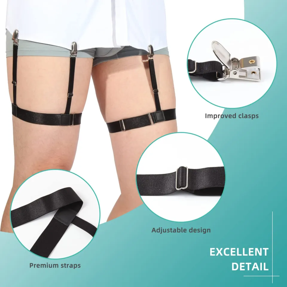 Shirt stays tucker garter for men women belt elastic - Creative Household