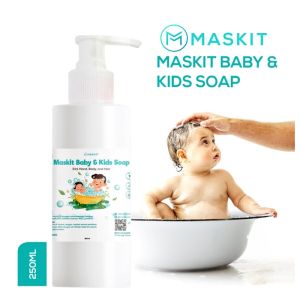 Maskit Baby Kids Hair & Body Wash Sabun Shampoo Bayi | Sabun Mandian Bayi – 250 ml