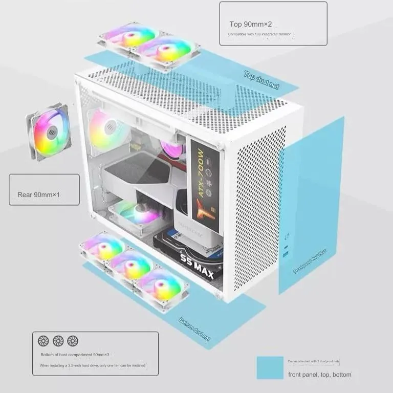 ♧Metalfish S5 MAX mATX SFX or ATX PSU✵ Metalfish S5 Max Psu 80