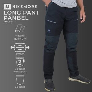 BISA COD/ BAYAR DI TEMPAT !! Celana Panjang Outdoor Gunung Hiking Quickdry long Pants Hikemore Panbel Reguler