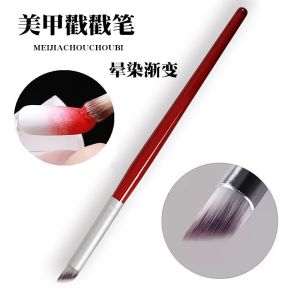 [Ready Stock+COD] Nail Art Poke Pen Nail Art Painting Pen Mahogany Stick Oblique Brush High-quality Bristles DIY Nail