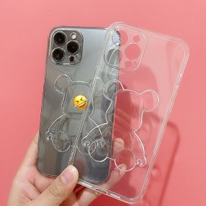 Ốp lưng Gấu nổi trong suốt Bearbrick 7/8Plus/X/Xs/Xs max/11/12/13/Promax