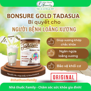 Bonsure Gold Tadasua Lon 400g| Bổ sung dinh dưỡng Canxi hữu cơ & Collagen giúp xương khớp chắc khỏe