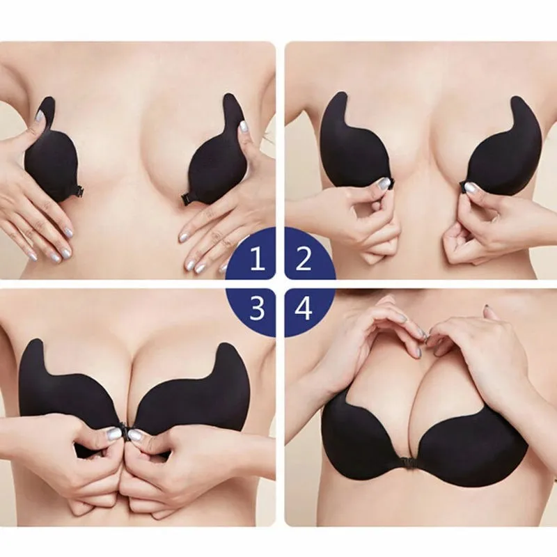 Clearance Women Push Up Bra for Small Breast Women Double Push Up Bras Size Push  Up Bra Sexy Push Up Bra Silicone Underwear Gather pink 85 