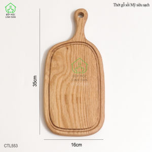 [FREESHIP MAX]Thớt gỗ sồi Mỹ có tay cầm thuận tiện đựng đồ ăn decor [CTL553-554]