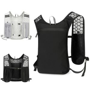 WAYCAI Ultralight Cycling Running Hydrating Vest Breathable Reflective Marathon Sports Vest Outdoor Hiking Bicycle Water Bag Riding Bike Jogging Marathon