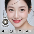 1 Pair Colored Contact 14.2mm PATTAYA Brown Gray Blue Green Wearing Soft Lens Natural Look Monthly Replacement. 