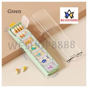 WESHOP8888 Pill Box Medicine Box Portable Storage Box Sealed Tablets 7 Days A Week