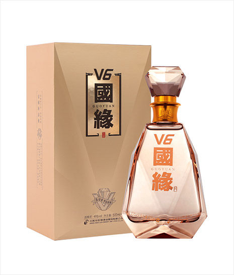 白酒 中国酒 國緣 V6 GUOYUAN 500ml 49% 国缘V6 白酒49% 500ml/瓶GuoYuan V6 49% Baijiu 500ml/Bottle | Lazada